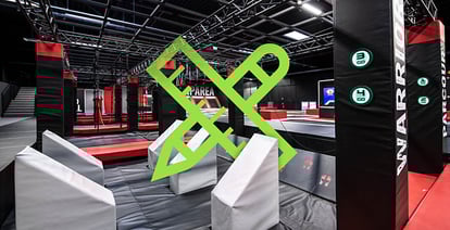 Ninja course trampoline park