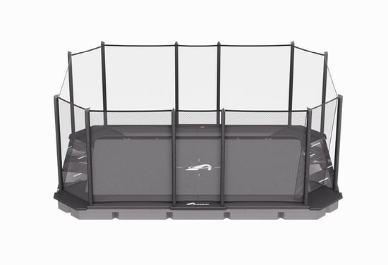 Akrobat XCITYX Flat – the largest flat to the ground Trampoline on the market!