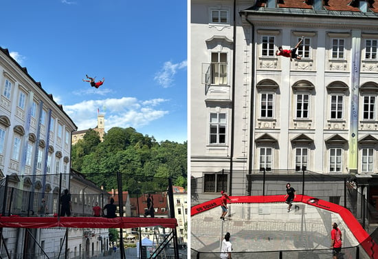 Megatramp – the world’s biggest freestanding trampoline - Akrobat Odbito na Ljubljanici