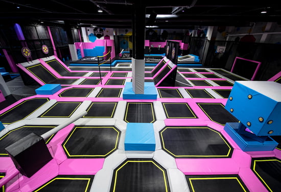 Akrobat Urban Jump Trampoline park free jump area.