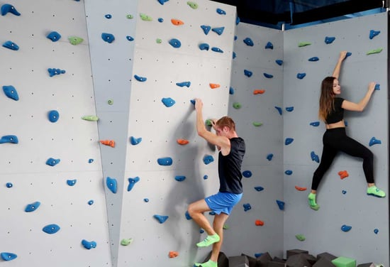 What does a fitness class in a Trampoline park look like?