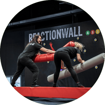 Battle beam slackline, Trampoline park - Akrobat
