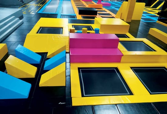 European Trampoline park manufacturers use high-quality, certified materials - Akrobat