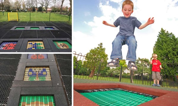 6-interesting-public-use-trampoline-playgrounds-Trampoline park at Dawley Park (Great Britain)