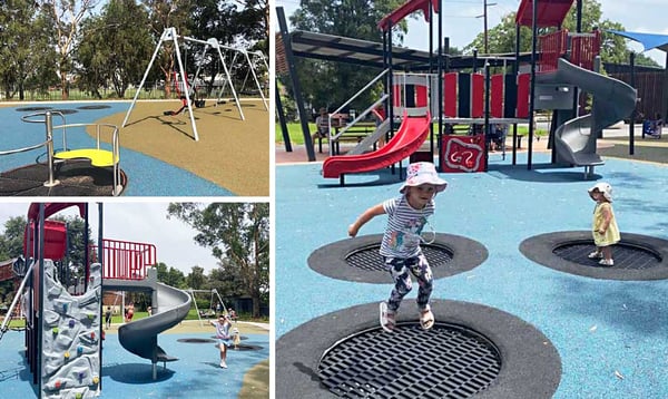 6-interesting-public-use-trampoline-playgrounds-Storey Park’s inground trampolines-Hornsby (Australia)