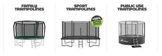 Check out Akrobat trampolines! They are synonym for lasting quality, unpaired performance and guaranteed safety. And they’re so much fun!